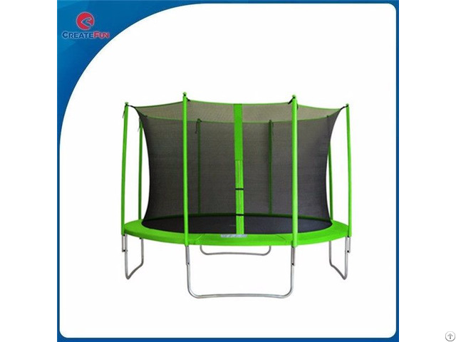 Createfun Kids Toys 10ft Jumping Trampoline With Inside Safety Net