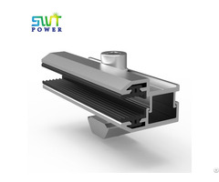 In Stock End Clamp For Frameless Pv Module Installation Double Glass Customized Solar Panel Mount