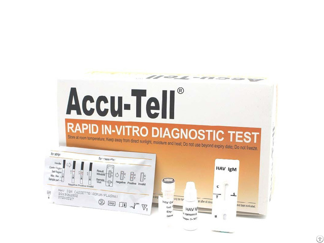 Accu Tell Hav Igm Rapid Test Cassette Serum Plasma