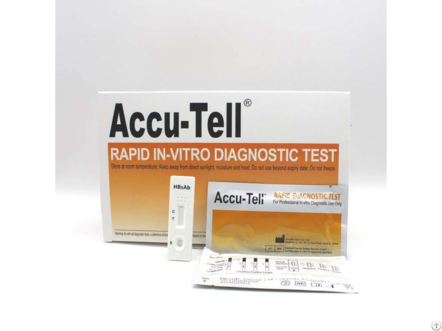 Accu Tell Hbsab Rapid Test Cassette Strip Serum Plasma