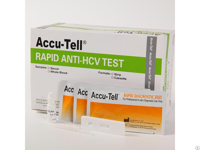 Accu Tell Hcv Rapid Test Cassette Strip Whole Blood Serum Plasma