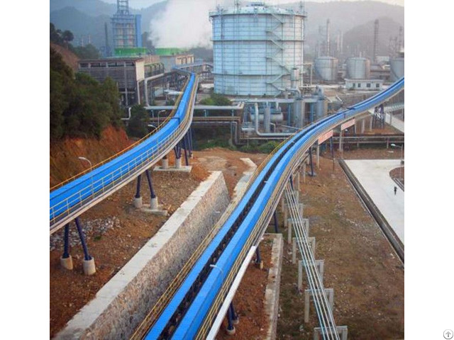 Long Distance Curved Belt Conveyor System For Coal Mining