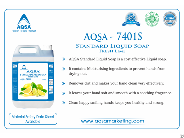 Standard Liquid Soap Fresh Lime Aqsa 7401s