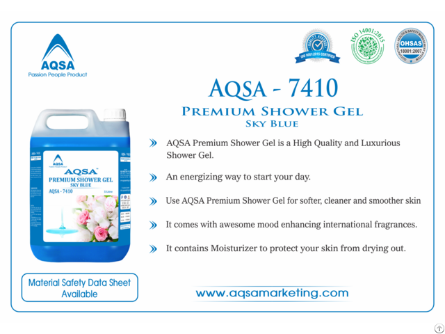 Premium Shower Gel Sky Blue Aqsa 7410