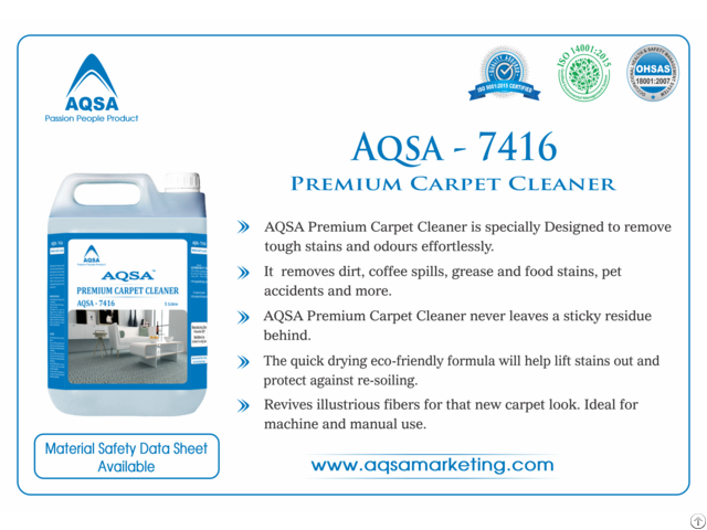 Premium Carpet Cleaner Aqsa 7416