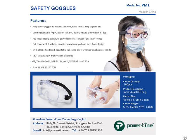 Protective Surgical Safety Goggles Anti Saliva Fog Glasses