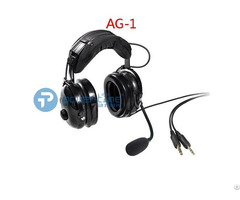 Helicopter Passive Headset With Flexible Microphone