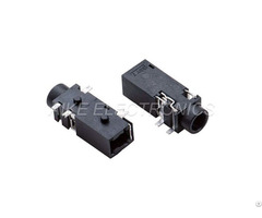 Audio Jack Receptable Smt Contacts With 2 Position Hosts