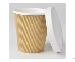 Triple Wall Ripple Kraft Paper Soup Cup