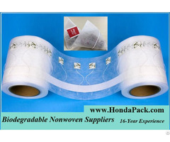 Biodegradable Pla Nonwoven Tea Bags Materials For Pyramid Teabag Packaging Machine