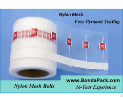 Nylon Mesh Pyramid Tea Bag Materials In Film Roll