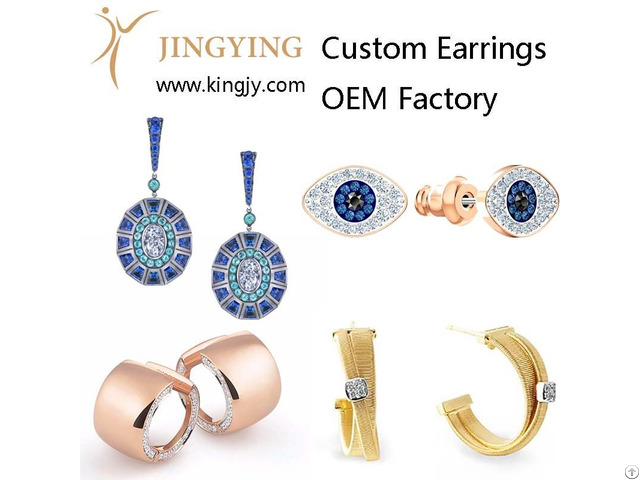 Custom Earrings Gold Plated Silver Jewelry Supplier And Wholesaler