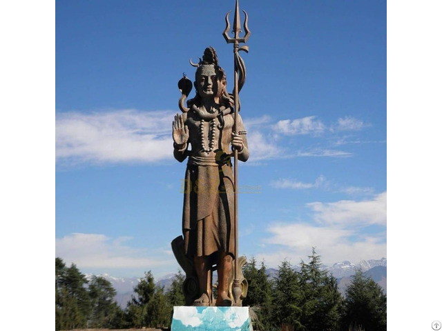 Buddhism Temple Decoration Bronze Lord Shiva Shakti Statue