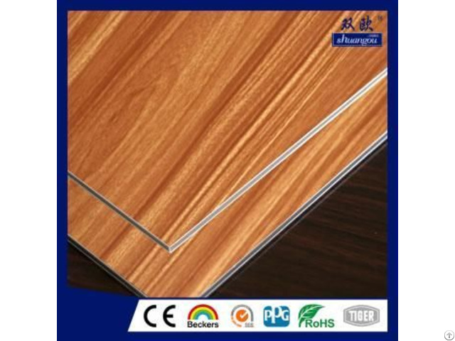 Wooden Surface Fire Proof Aluminium Composite Panel