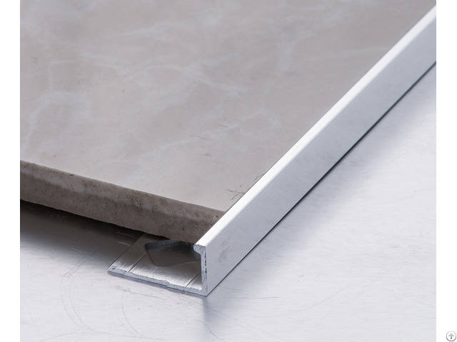 Aluminum Tile Trim L Shape Matt Silver High Quality Decoration Strip