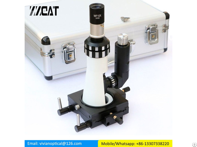 Handheld Diagnost Equipment Portable Metallographic Microscope With Magnetic Base Polarizer