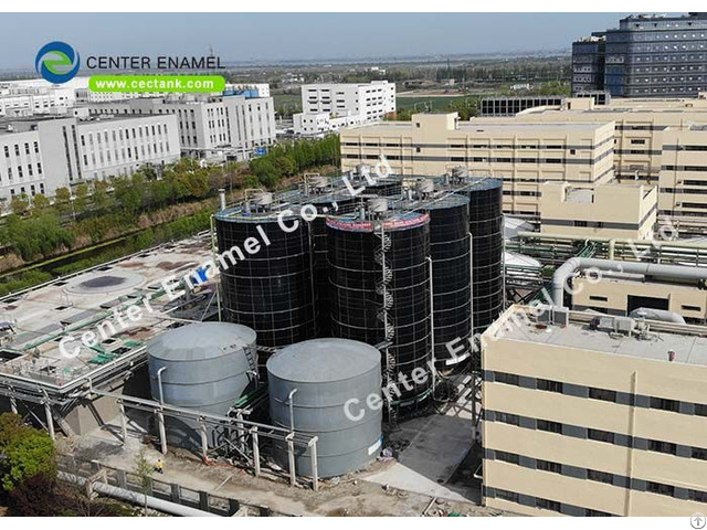 Bolted Steel Potable Water Storage Tanks With Aluminum Alloy Trough Deck Roofs