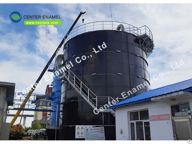 Dismantled Removed And Relocated Glass Fused To Steel Flocculation Tanks