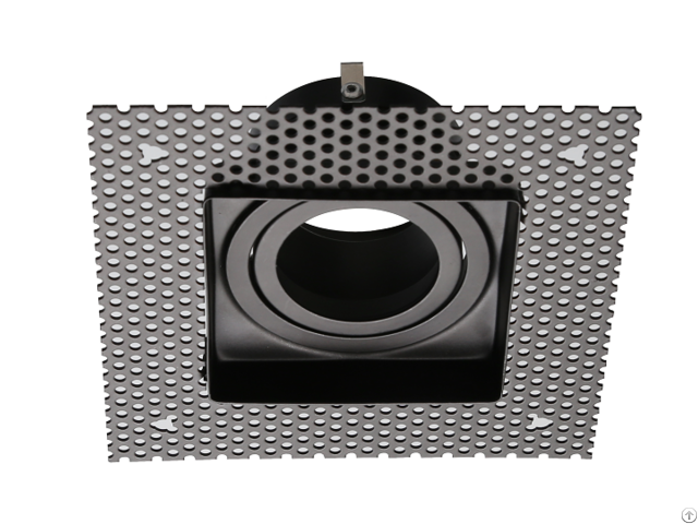 Ip20 Cut Out 80mm Aluminum Adjustable Trimless Downlight Gu10 Fitting