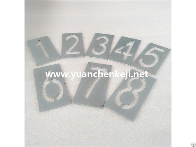 Laser Cutting Of Aluminum Sheet For Alphanumeric Template