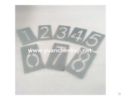 Laser Cutting Of Aluminum Sheet For Alphanumeric Template