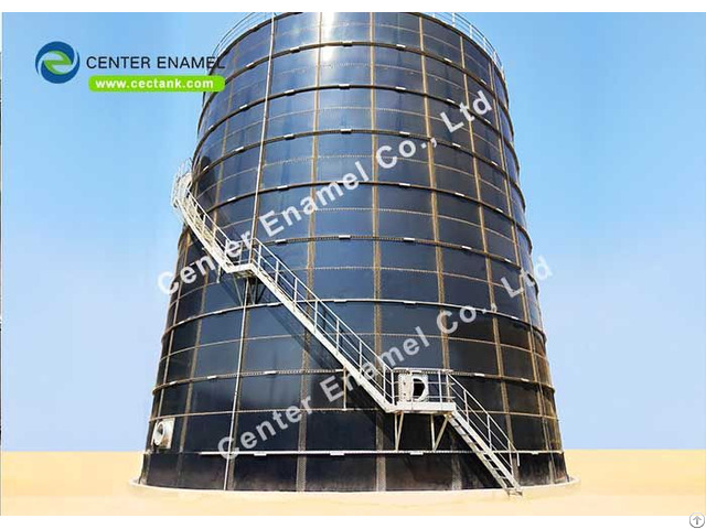 Center Enamel Glass Lined Steel Tanks For Potable Water Storage