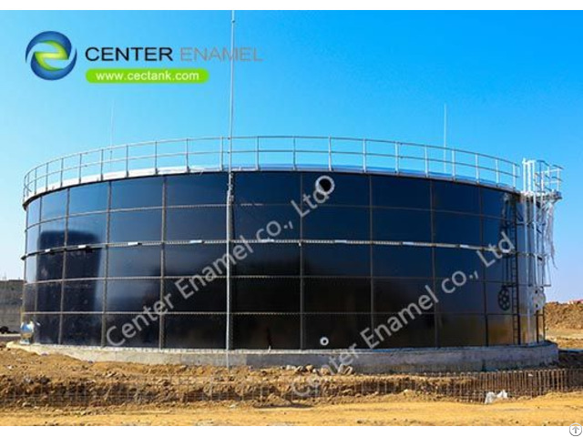 Glass Fused Steel Grain Storage Silos For Effluent Treatment