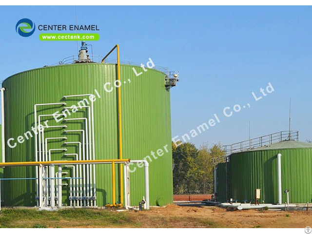 Bolted Glass Fused To Steel Tank For Wastewater Sewage Treatment