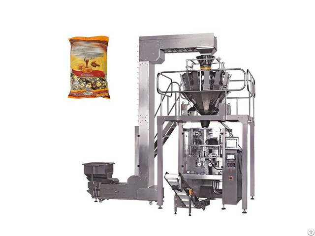 Automatic Pillow Plastic Bag Toffee Gummy Sugar Packing Machine