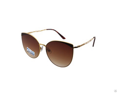 Cat Eye Metal Shades Sunglasses