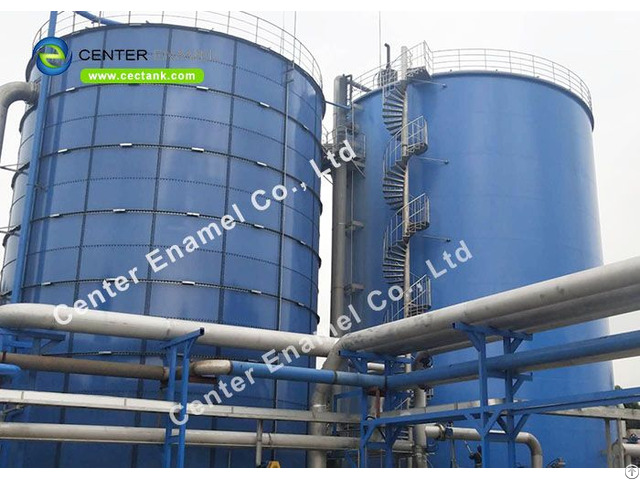 Liquid Impermeable Anaerobic Digester Tank With Double Membrane Roof