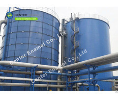 Liquid Impermeable Anaerobic Digester Tank With Double Membrane Roof