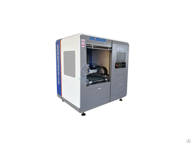 Small Size Precision Cnc Fiber Laser Metal Cutting Machine Akj6040f