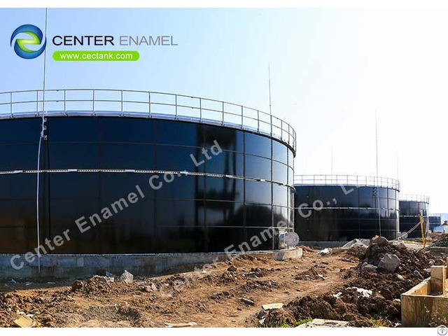 Cylindrical Gfs Leachate Storage Tanks With Vitreous Enamel Coating Process