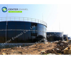 Cylindrical Gfs Leachate Storage Tanks With Vitreous Enamel Coating Process