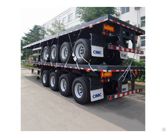 Cimc 4 Axle Flat Bed Trailer