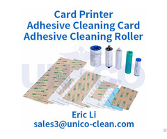 Zebra Magicard Evolis Datacard Fargo Printer Adhesive Cleaning Card And Roller