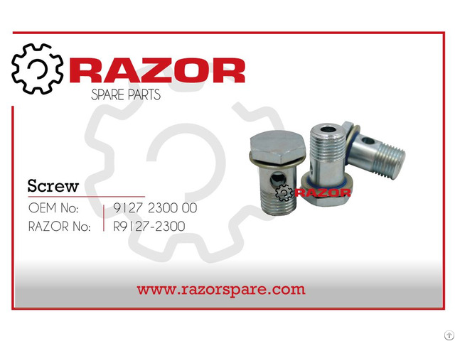 Screw 9127 2300 00 Razor Spare Parts