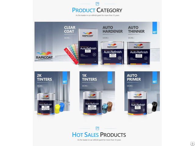 High Soild Marketing Promotion Auto Refinish Vehical Repair Spot Paint