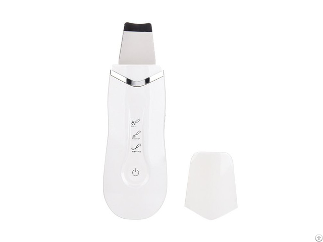 New Design Beauty Spatula Cleaning Electric Face Brush Facial Ultrasonic Skin Scrubber