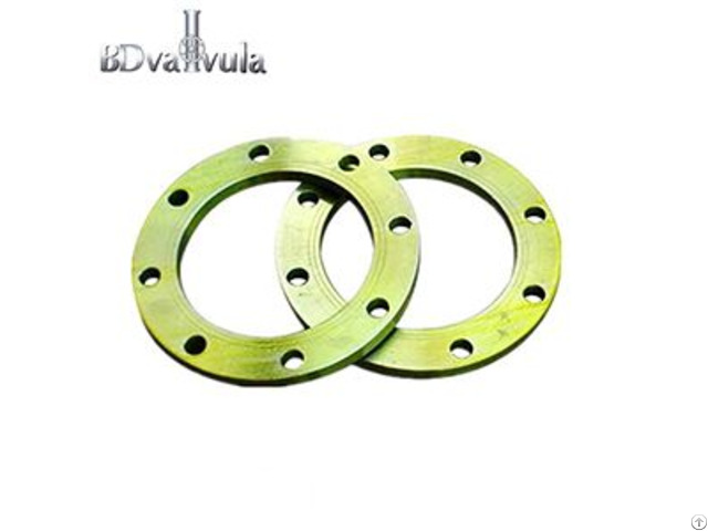 Yellow Painted Water Irrigation Flanges Ansi So
