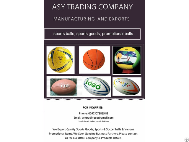 We Export Sports Goods Soccer Balls Promotional Items