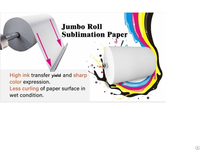 Jumbo Roll Sublimation Transfer Paper For High Speed Digital Printing