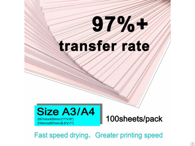 A3 A4 Fast Dry Sublimation Paper 100gsm High Transfer Rate