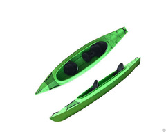 Two Person Recreational Family Kayak Adults And One Kid Use
