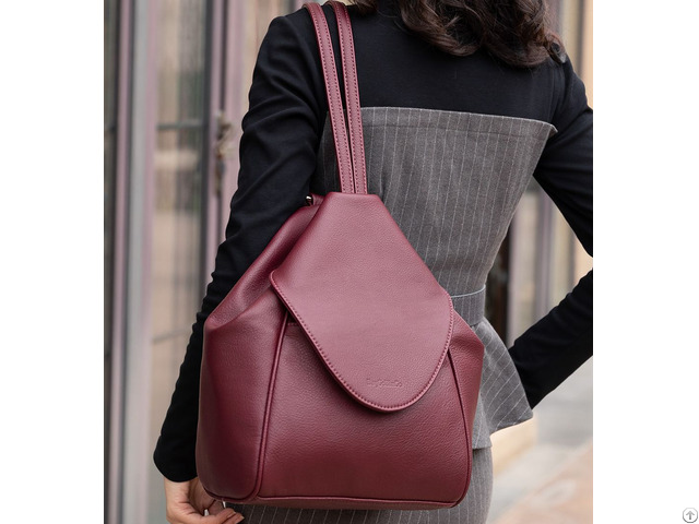 New Natural Cowhide Leather Custom Ladies Backpack