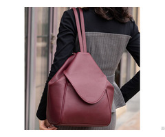 New Natural Cowhide Leather Custom Ladies Backpack