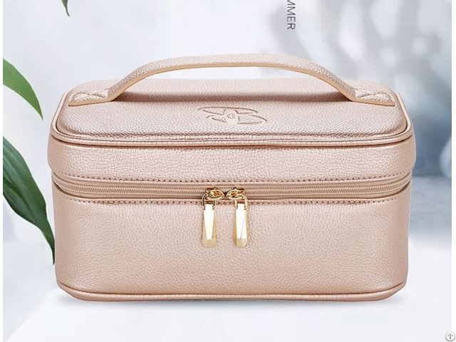 Classical Eco Friendly Pu Leather Custom Cosmetic Bag