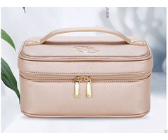 Classical Eco Friendly Pu Leather Custom Cosmetic Bag