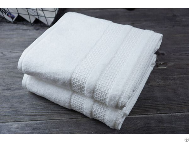 Custom Star Hotel Supplies High Quality Pure White Cotton Towel